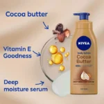 Nivea Cocoa Butter Body Lotion used for male/ female - 400 ml - Image 3