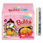 Samyang Buldak Carbonara Hot Chicken Ramen Noodles HALAL 650 g 130 g x 5