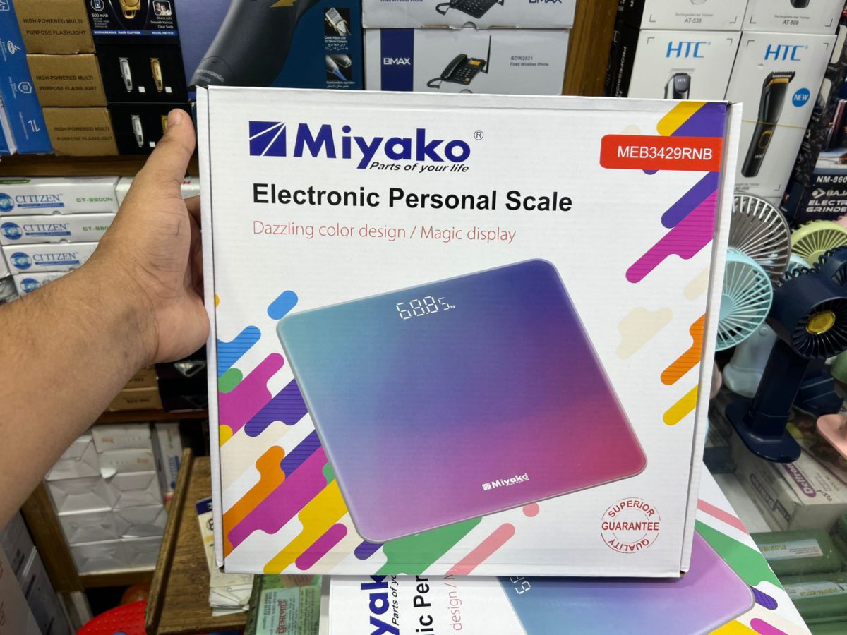WhatsApp Image 2025-09-08 at 19.29.04 Miyako Electrical Personal Scale Dazzling color design magical Display - Image 1