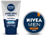 Nivea Men Dark Spot Reduction Cream, 75ml & Men Face Wash, Dark Spot Reduction, 100g (75ml+100gm)
