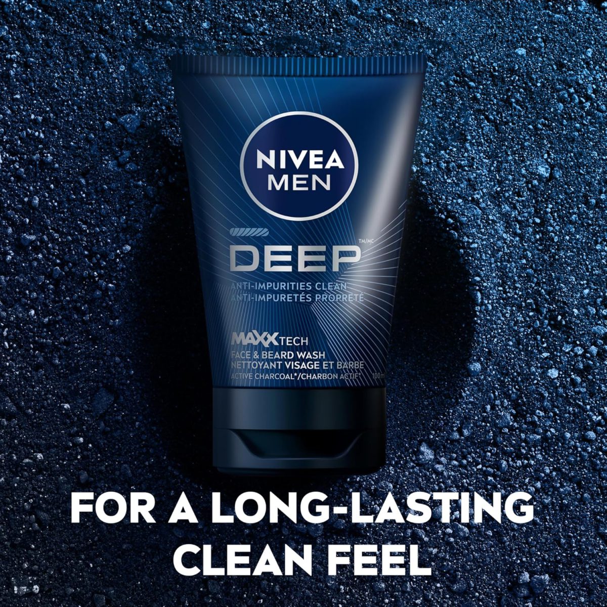 NIVEA MEN Deep Face & Beard Wash, 100mL - Image 4