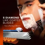 Gillette Fusion 8 Pcs Cartridge Blade Men's Disposable Razor for Sensitive Skin Comfortable Shave - Image 4